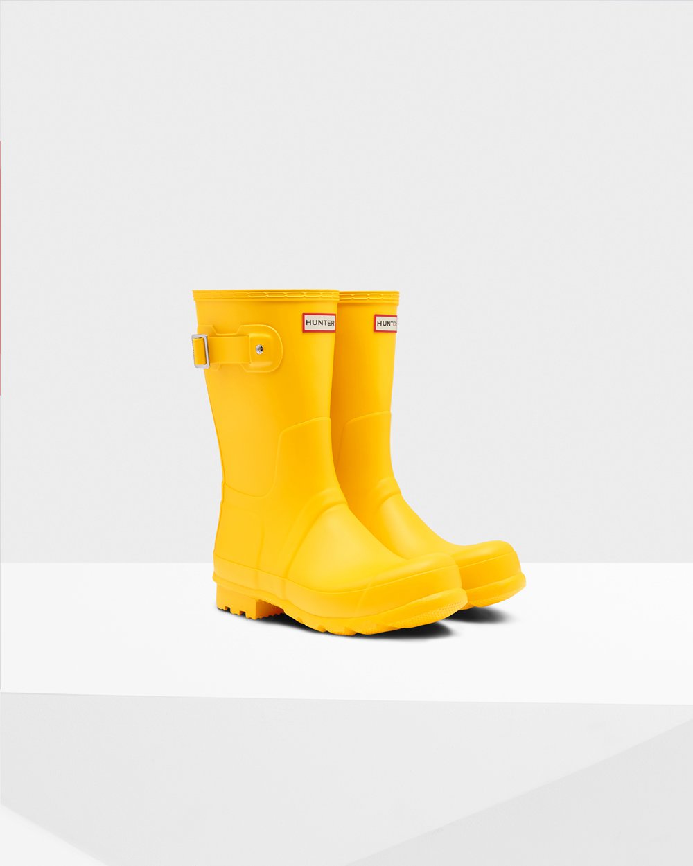 Mens Hunter Original - Short Rain Boots Yellow - 9076-OCSMG